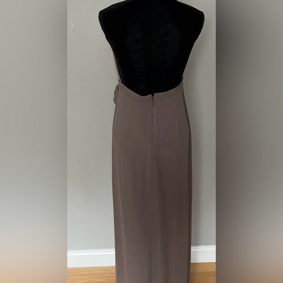 BCBG Maxazria Taupe Angeline Gown with Halter Bodysuit - Picture 10 of 10